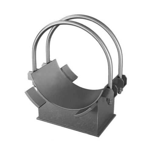 Опора хомутовая неподвижная для трубопроводов ТЭС и АЭС Ст3 426х400х400х100 мм ОСТ 34-10-618-93 в Тюмени

