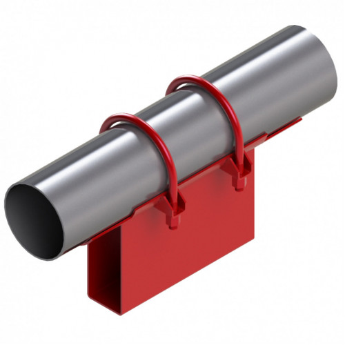 Опора неподвижная хомутовая корпусная для тепловых сетей исп. А21 / АС21 ВСт3 57х50х170х152 мм ОСТ 36-146-88 2,5 кг