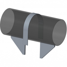 Опора неподвижная хомутовая для тепловых сетей ТС-659.00.00 32х25х75 мм Серия 5.903-13 выпуск 7-95 0,3 кг