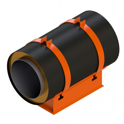 Опора скользящая хомутовая для труб в ППУ изоляции 313 ТС-008.012 273х400 мм Серия 313.ТС-008.000