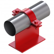 Опора неподвижная хомутовая тавровая для тепловых сетей исп. АС00 ВСт3 45х50х100х70 мм ОСТ 36-146-88 1 кг