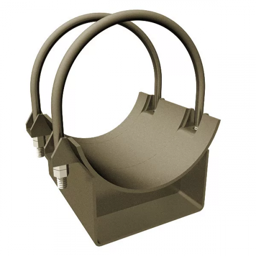 Опора двуххомутовая неподвижная 630 мм ОСТ 108.275.38-80 в Тюмени

