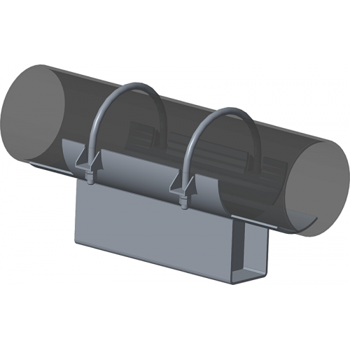 Опора неподвижная хомутовая с корпусом для тепловых сетей ТС-670.00.00 133х90х340х100 мм Серия 5.903-13 выпуск 7-95 7,9 кг