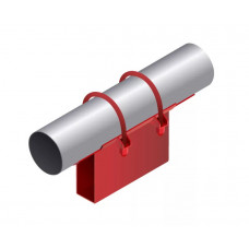 Опора неподвижная приварная корпусная для тепловых сетей исп. А12 / АС12 ВСт3 57х50х340х100 мм ОСТ 36-146-88 2,6 кг