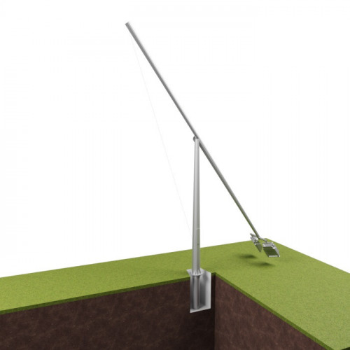 Опора освещения складывающаяся граненая фланцевая круглая МО-С-18 Ст3сп5 90х275х18 мм в Тюмени

